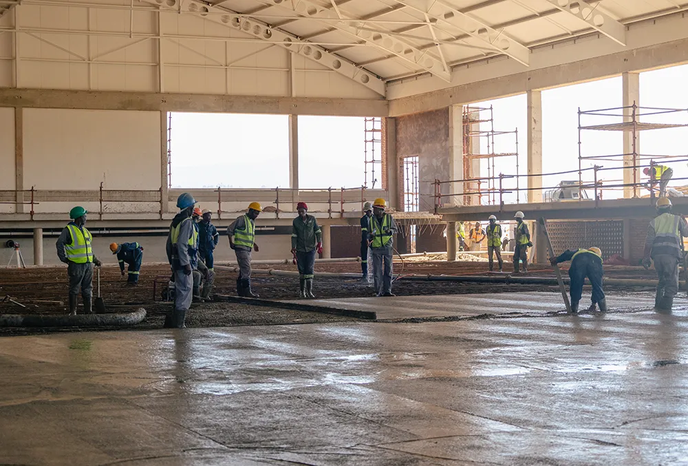 AquaPark concrete pour